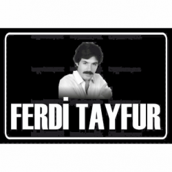 ferdi tayfur arabesk müzik plaka tabela ev dekorasyon tablo retro ahşap poster