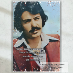 arabesk müzik ferdi tayfur şarkı sözleri ev dekorasyon tablo retro poster