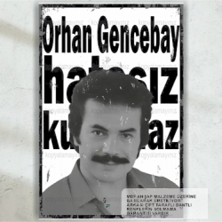 orhan gencebay hatasız kul olmaz arabesk müzik şarkı ev dekorasyon tablo retro ahşap poster