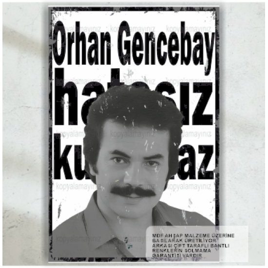 orhan gencebay hatasız kul olmaz arabesk müzik şarkı ev dekorasyon tablo retro ahşap poster orhan gencebay hatasız kul olmaz arabesk müzik şarkı ev dekorasyon tablo retro ahşap poster