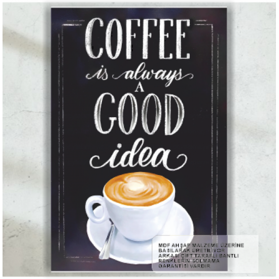 güzel kahve kafe mutfak ev dekorasyon tablo retro ahşap poster