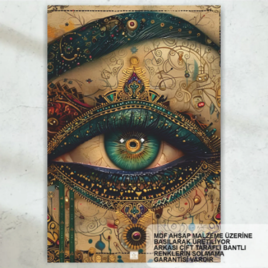 mitolojik antik mısır ikonlar göz nazar ev dekorasyon tablo retro ahşap poster