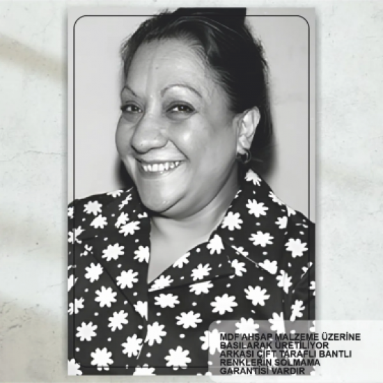 adile naşit yeşilçam türk sineması siyah beyaz tablo retro ahşap poster