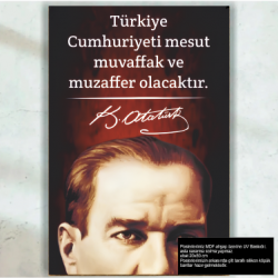 Mustafa Kemal Atatürk Sözleri Türkiye Cumhuriyeti retro ahşap poster tablo Mustafa Kemal Atatürk Sözleri Türkiye Cumhuriyeti retro ahşap poster tablo