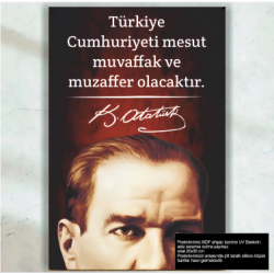 Mustafa Kemal Atatürk Sözleri Türkiye Cumhuriyeti retro ahşap poster tablo Mustafa Kemal Atatürk Sözleri Türkiye Cumhuriyeti retro ahşap poster tablo