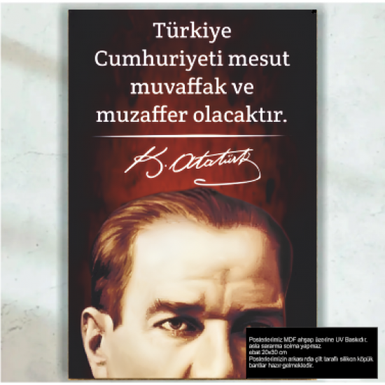 Mustafa Kemal Atatürk Sözleri Türkiye Cumhuriyeti retro ahşap poster tablo Mustafa Kemal Atatürk Sözleri Türkiye Cumhuriyeti retro ahşap poster tablo